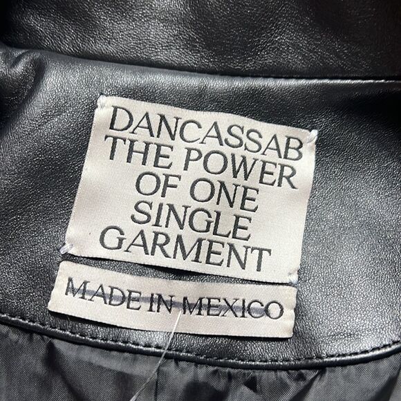 New DANCASSAB PATSY Leather Jacket size S - Picture 11 of 12